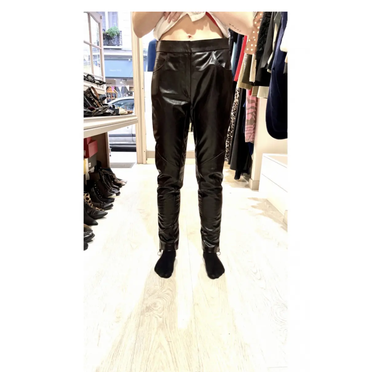 Leather trousers Louis Vuitton