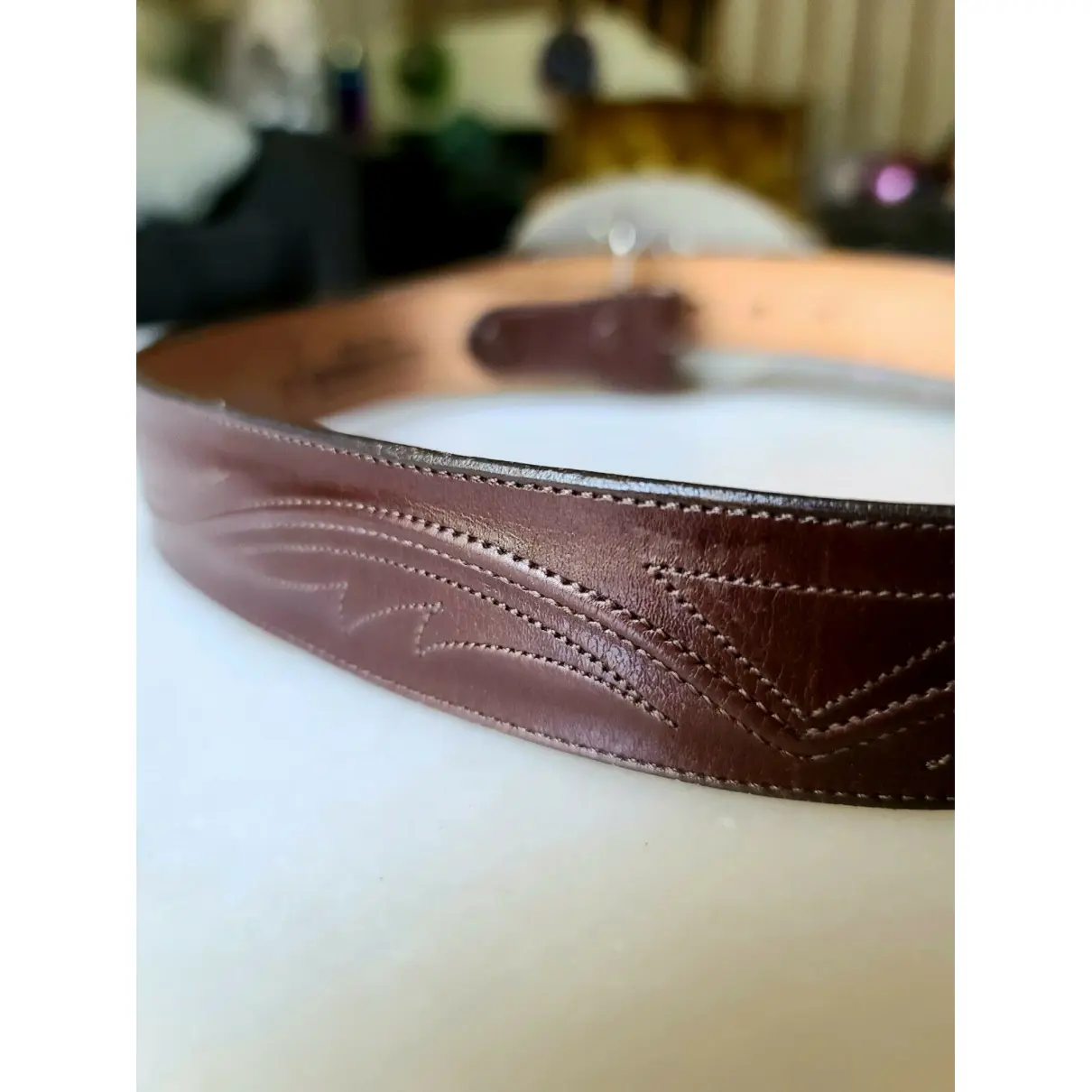 Leather belt Lucchese - Vintage