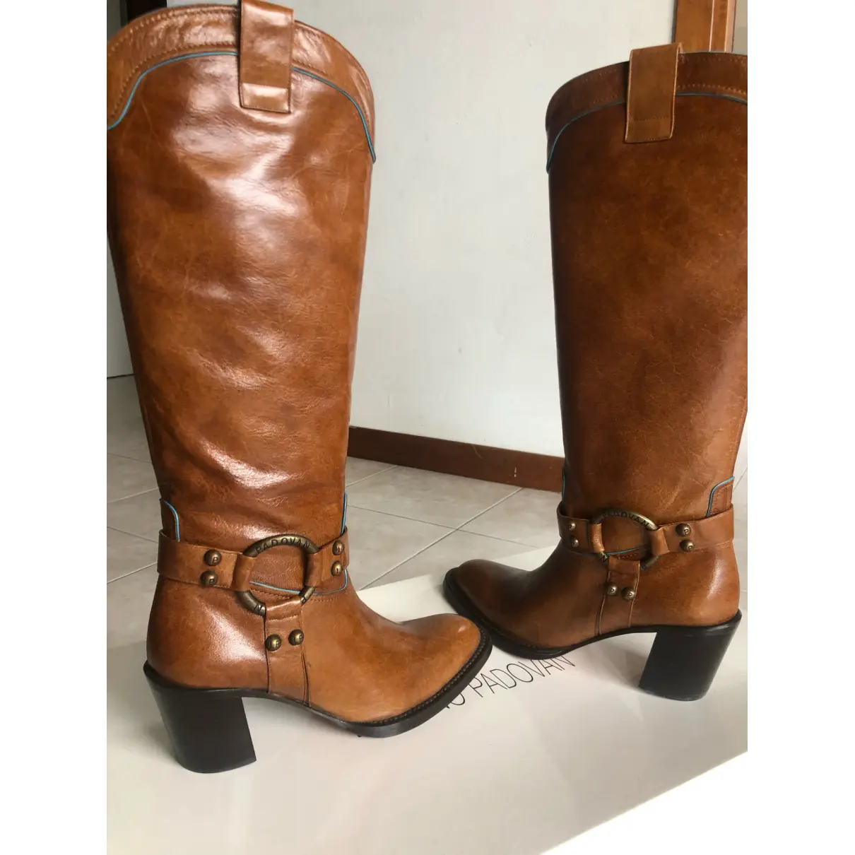 Leather riding boots Luciano Padovan