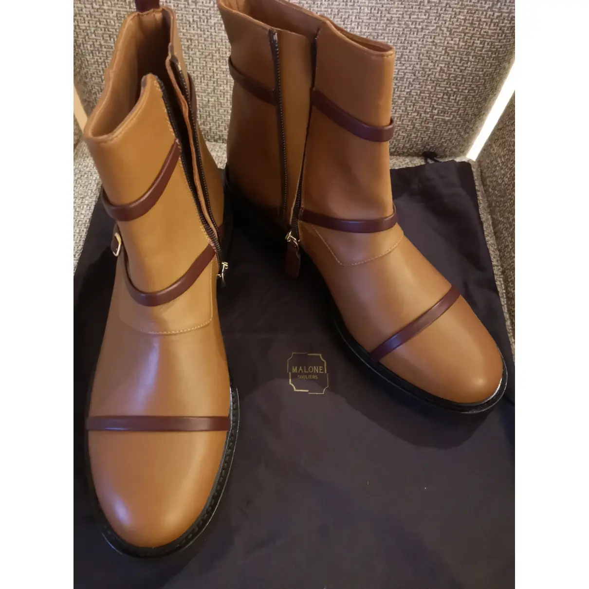 Buy Malone Souliers Leather ankle boots online
