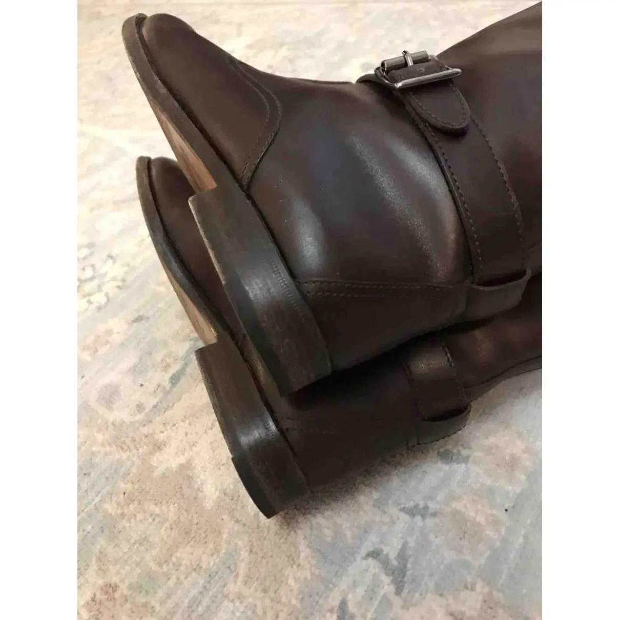Leather riding boots Manolo Blahnik