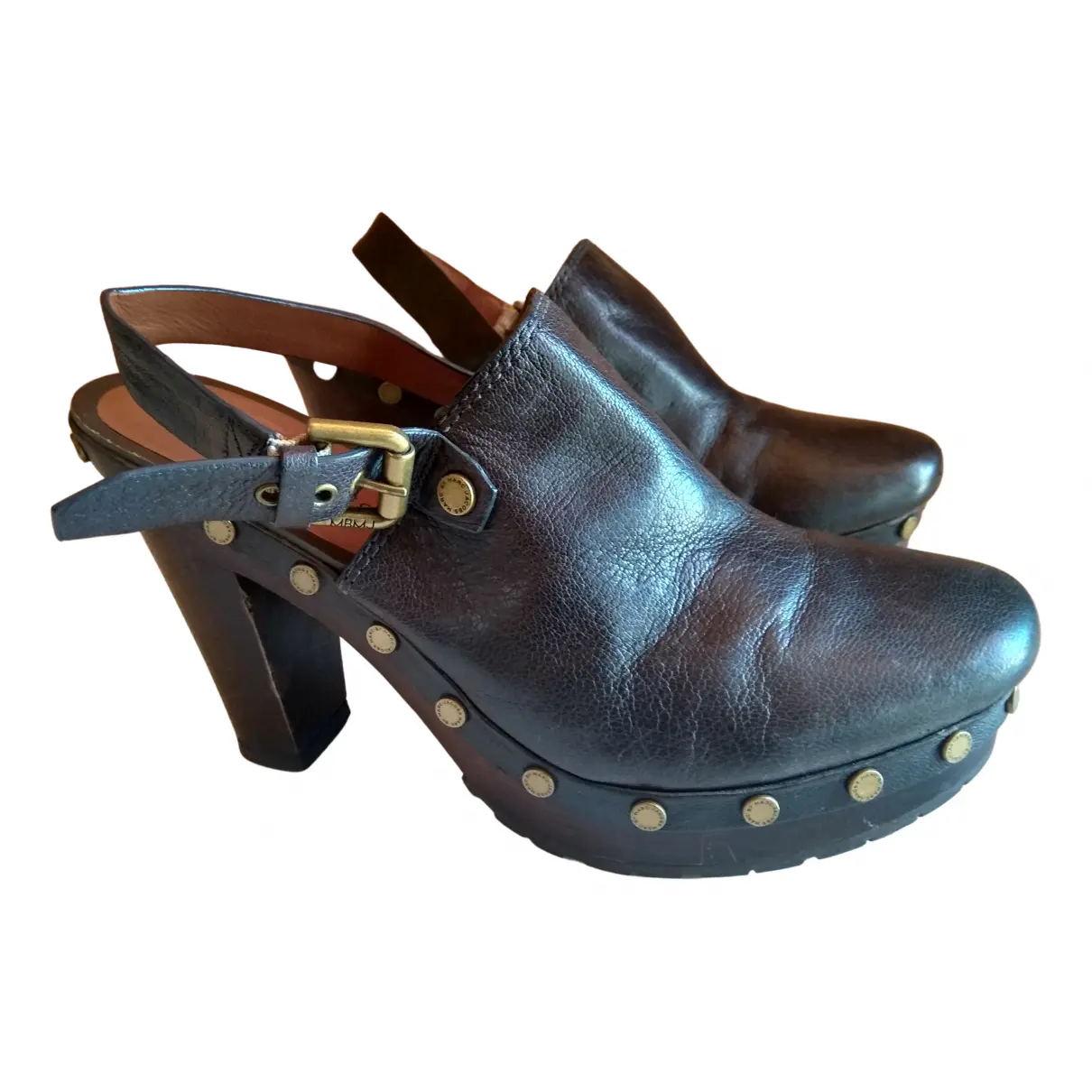 Leather mules & clogs Marc by Marc Jacobs
