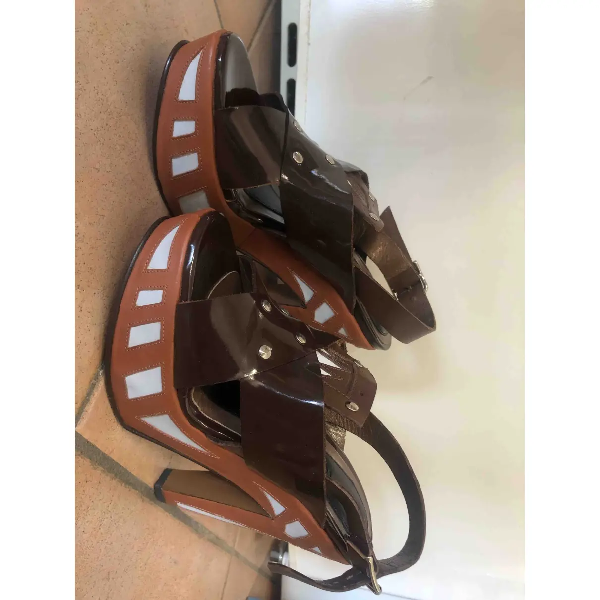 Marni Leather sandals for sale