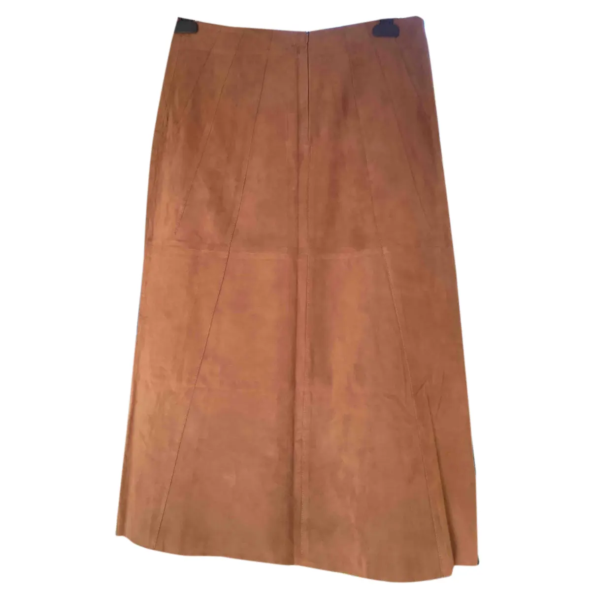 Leather mid-length skirt Maska