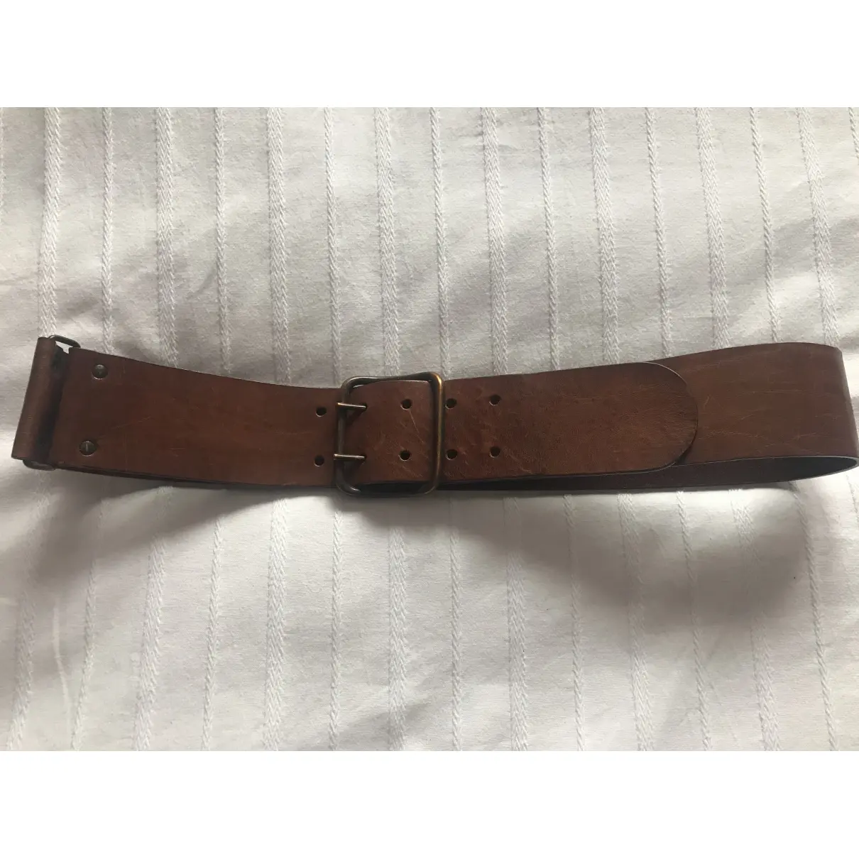 Leather belt Massimo Dutti