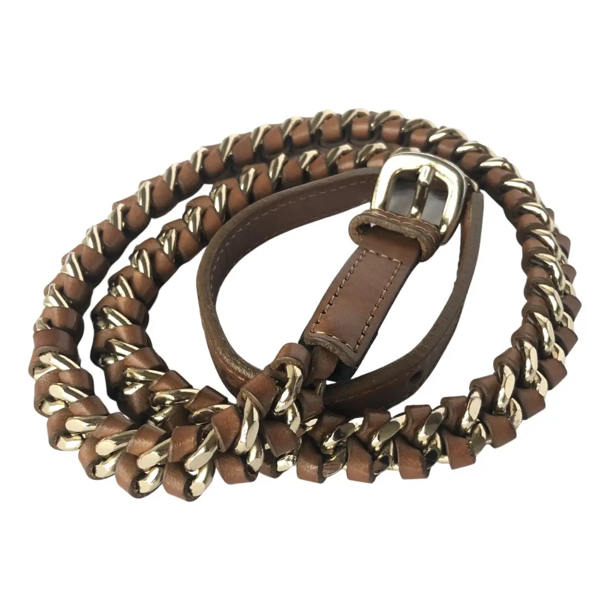 Leather belt Massimo Dutti