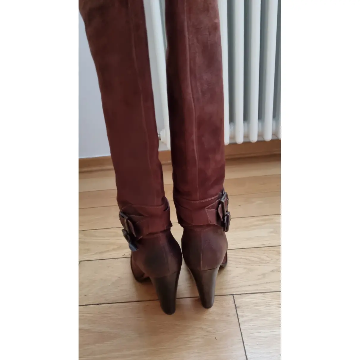 Leather boots Max & Co