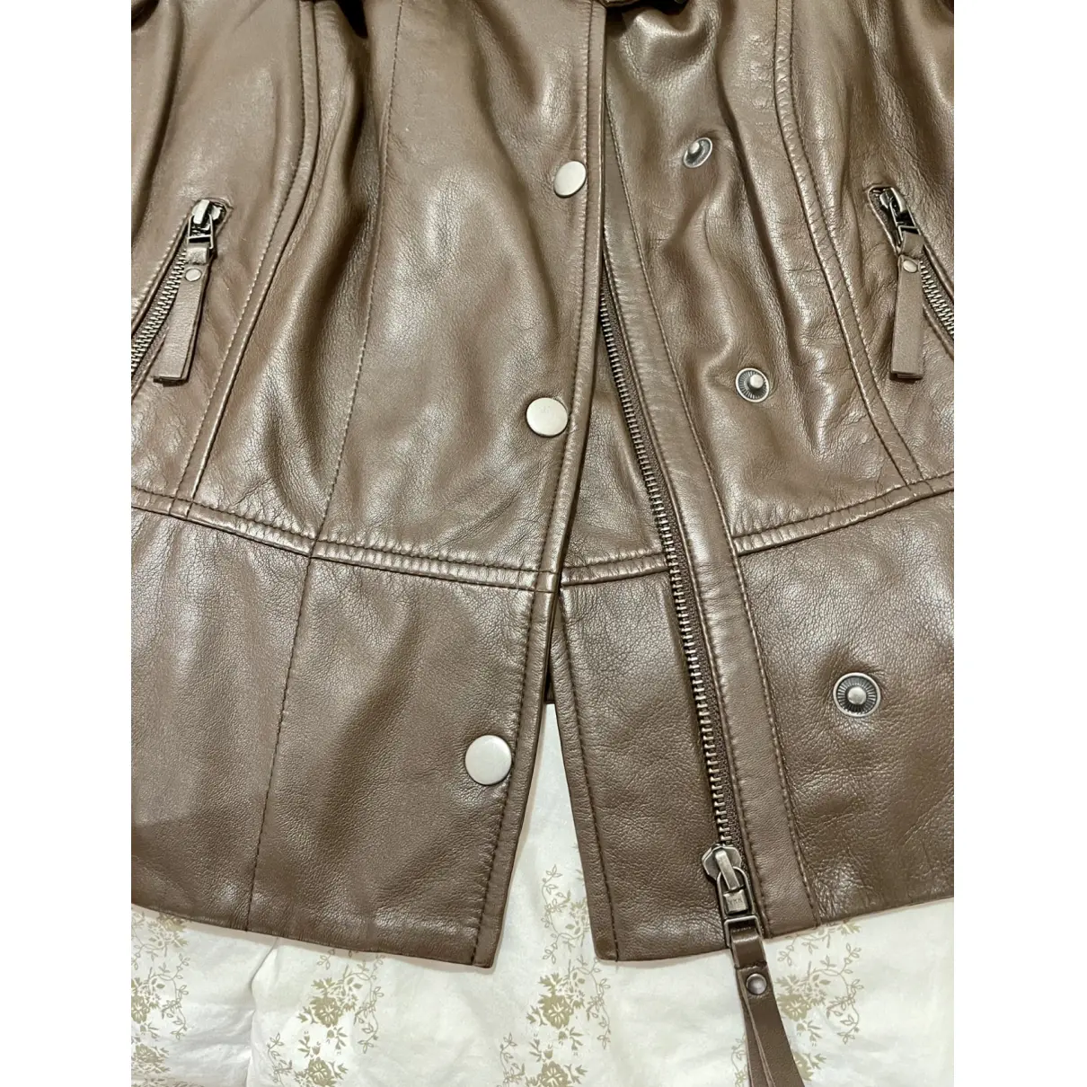 Leather jacket Max & Co