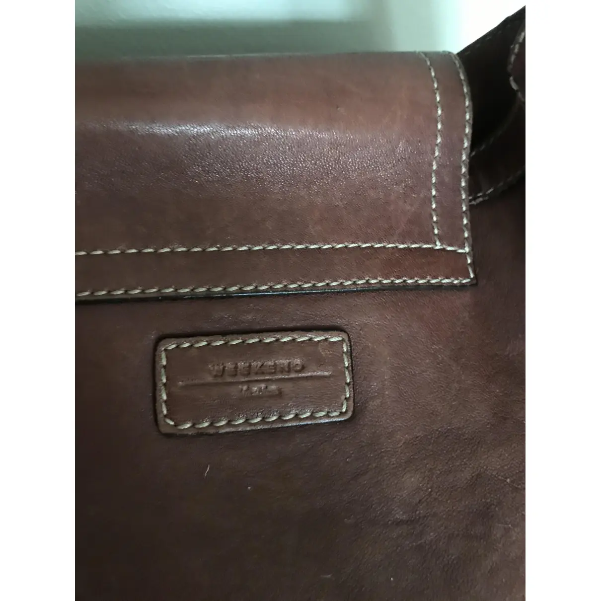 Leather handbag Max Mara Weekend