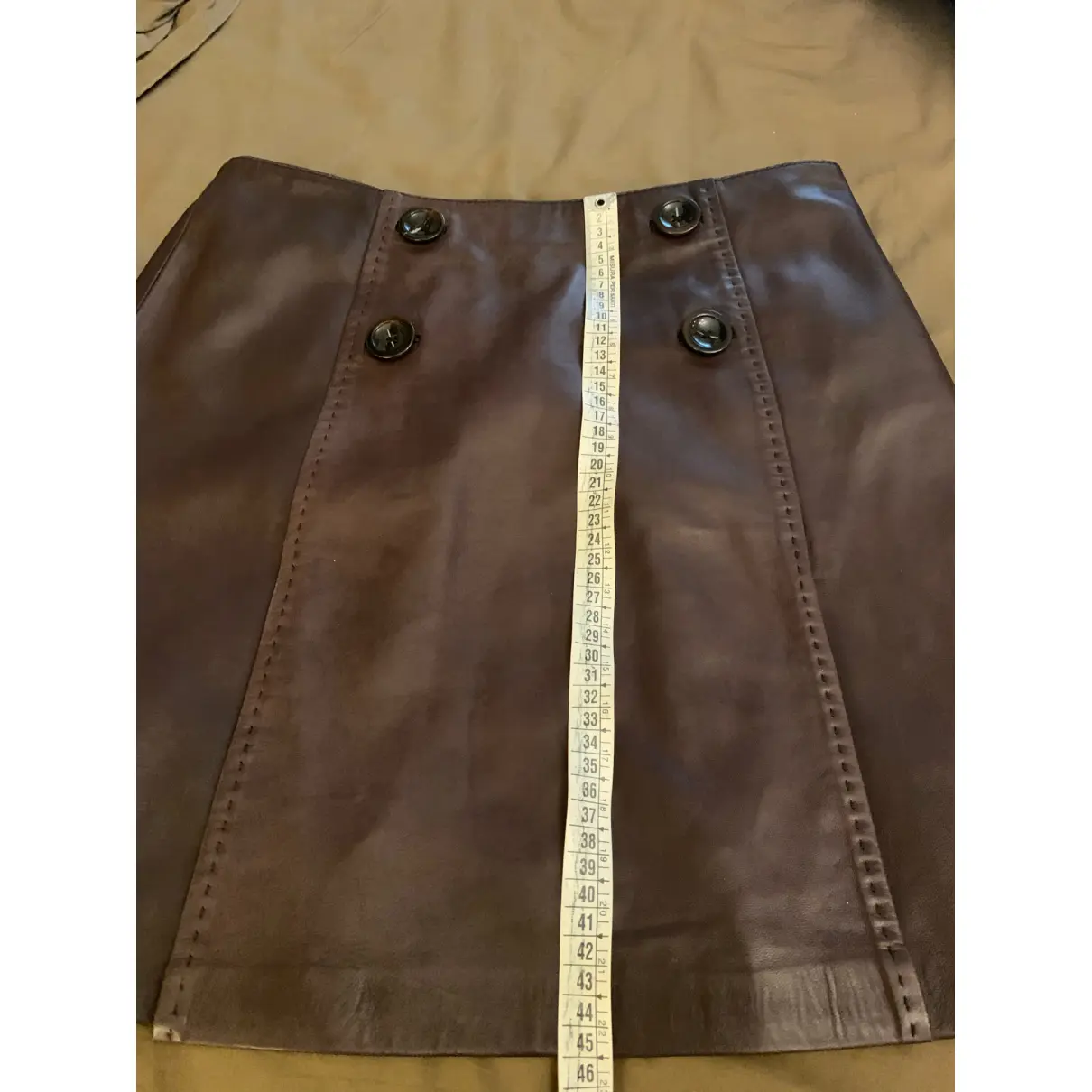 Leather mini skirt Max Mara Weekend