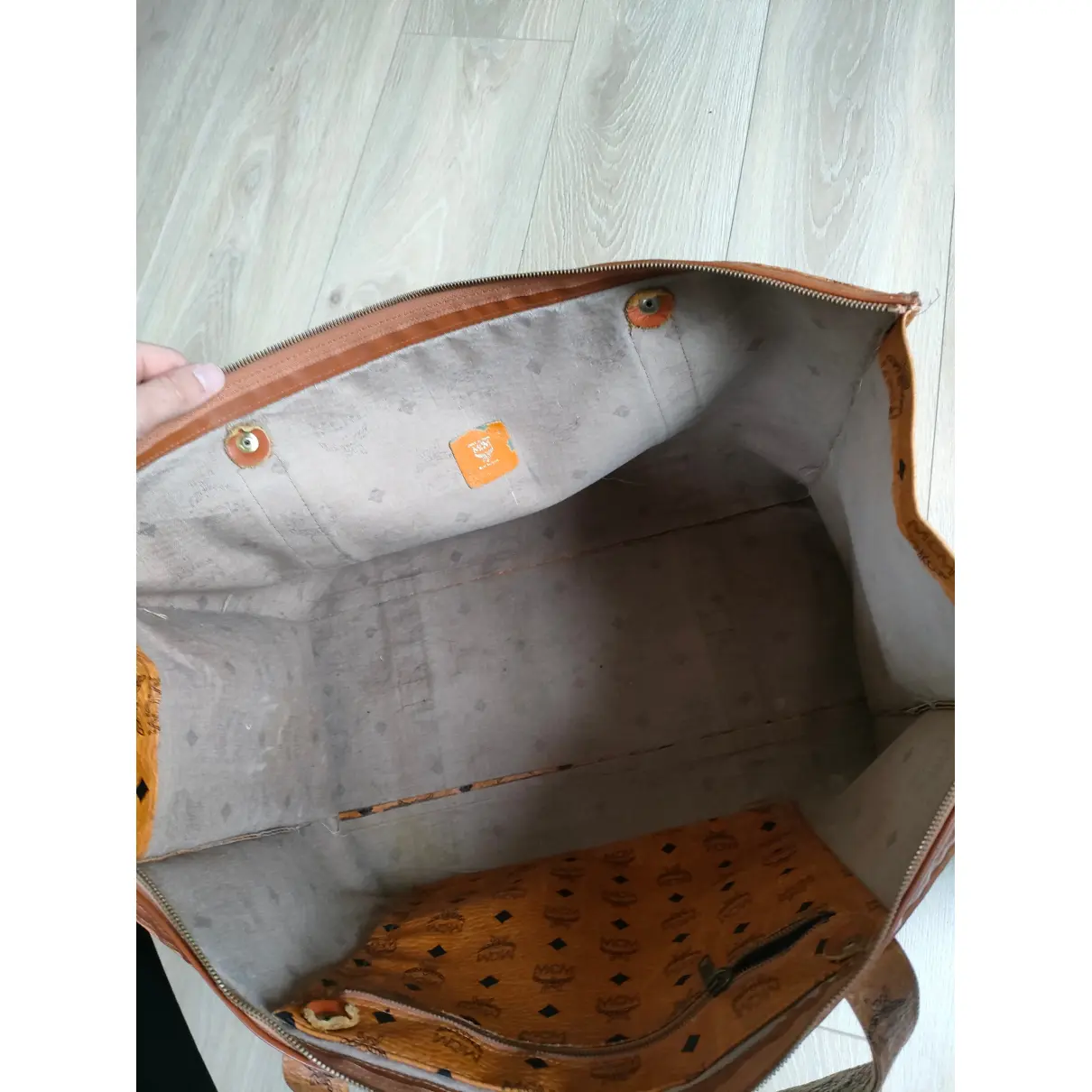 Leather travel bag MCM - Vintage