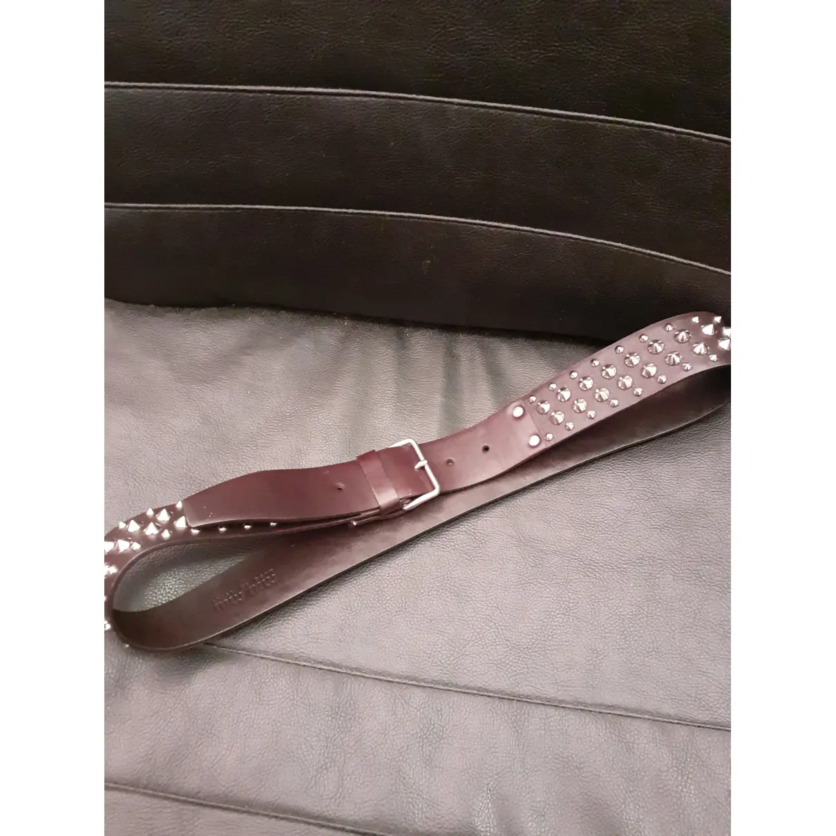 Buy Miu Miu Leather belt online