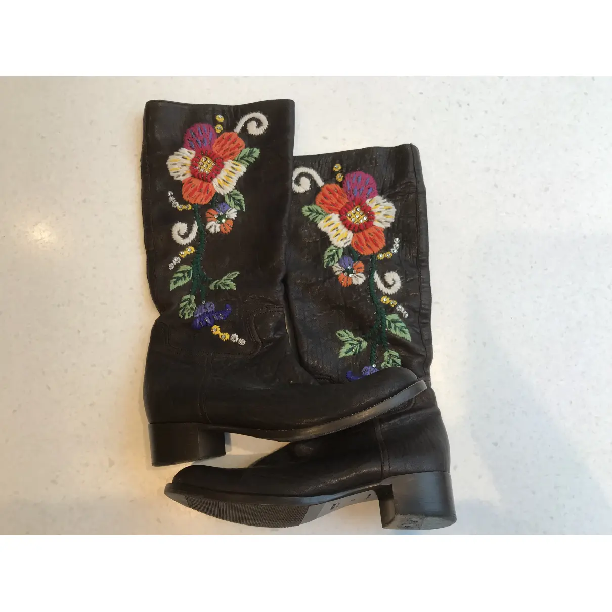 Buy Miu Miu Leather boots online - Vintage