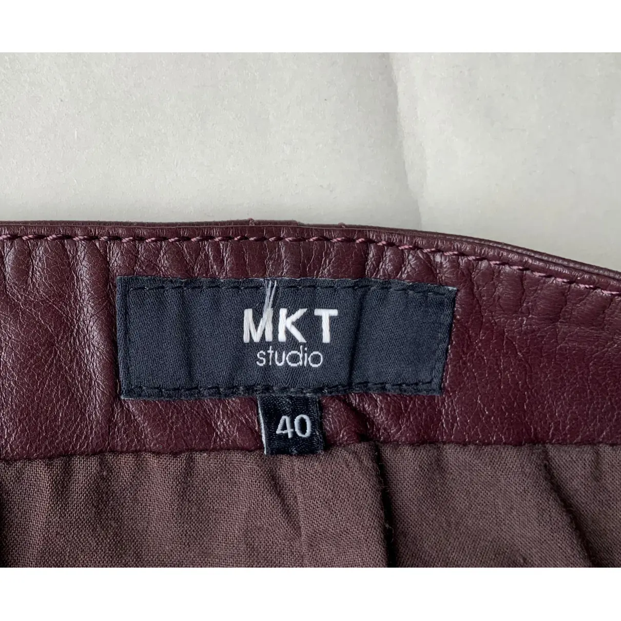 Leather mini skirt Mkt Studio