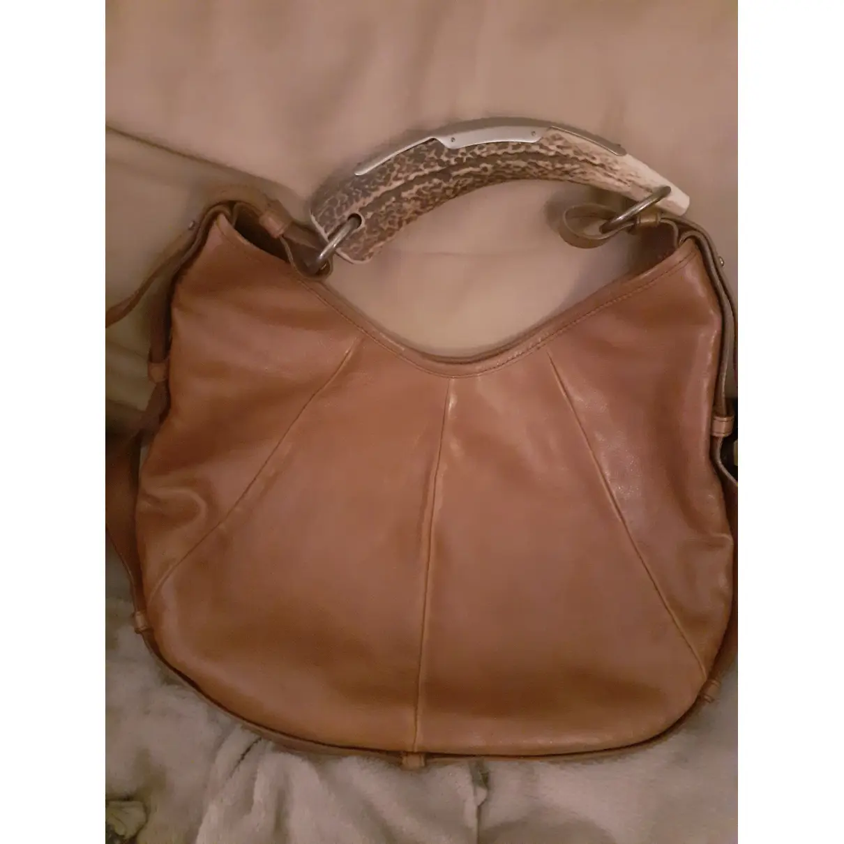 Buy Yves Saint Laurent Mombasa leather bag online - Vintage