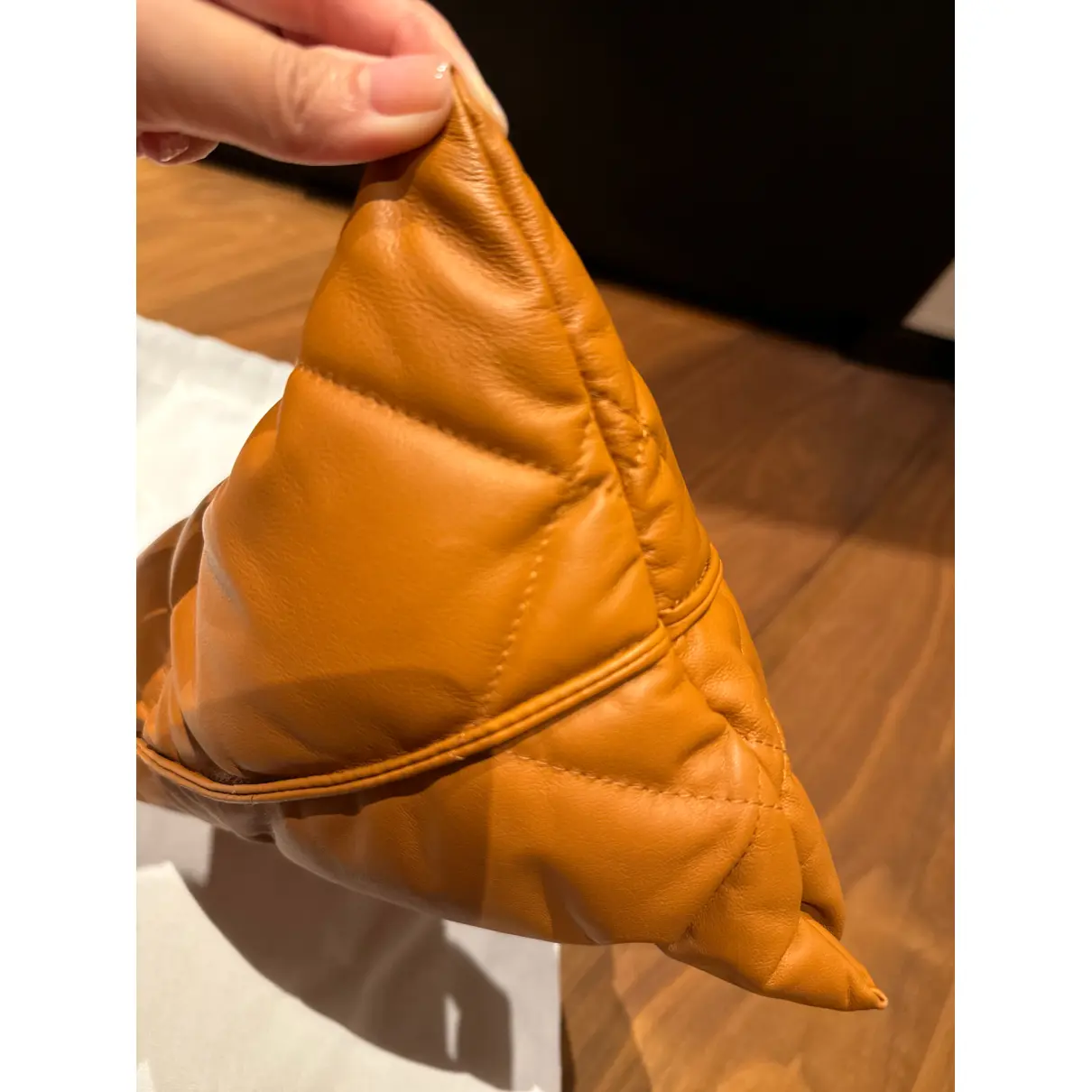 Leather clutch bag Moncler
