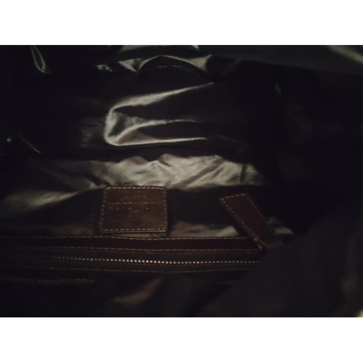 Leather handbag Moncler