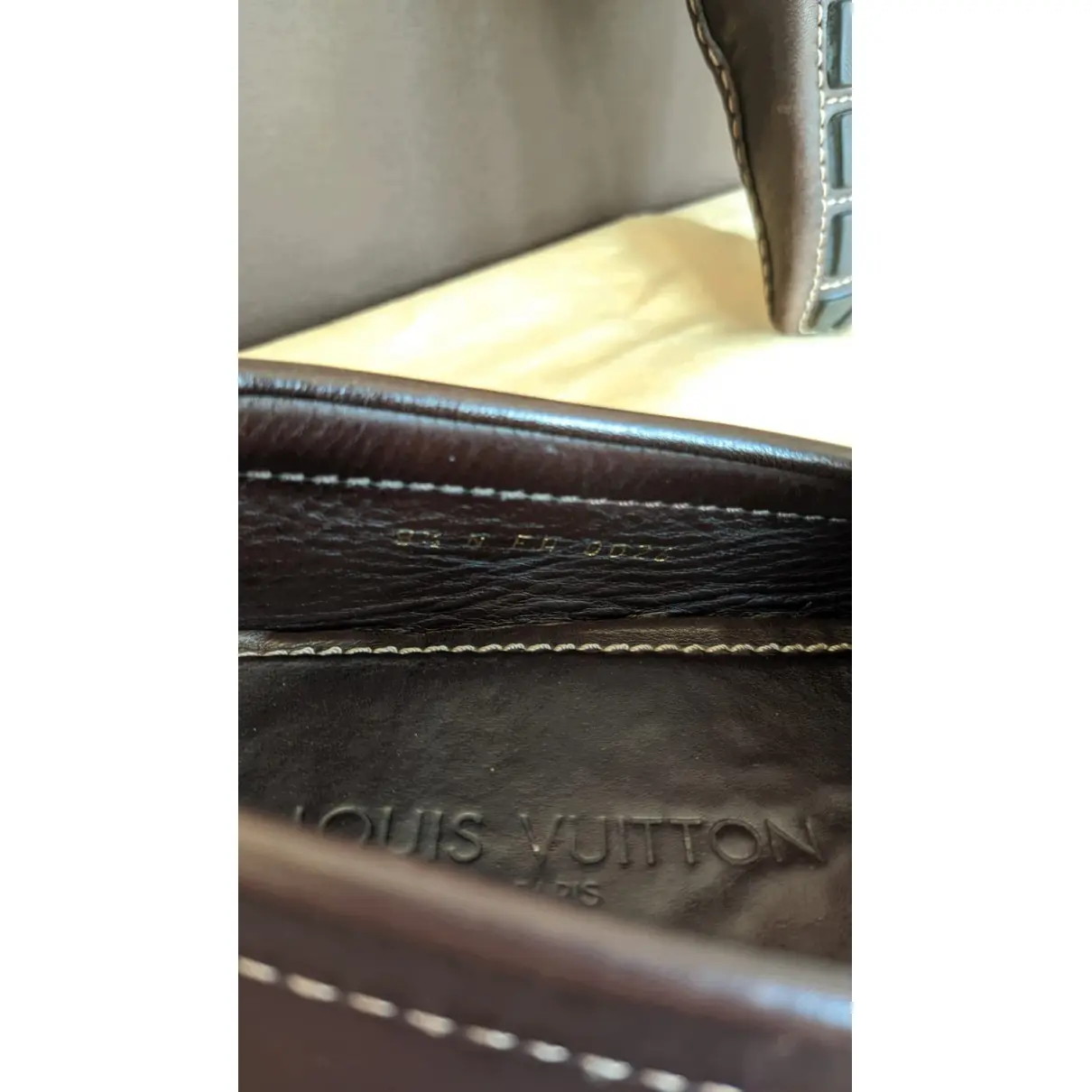 Monte Carlo leather flats Louis Vuitton