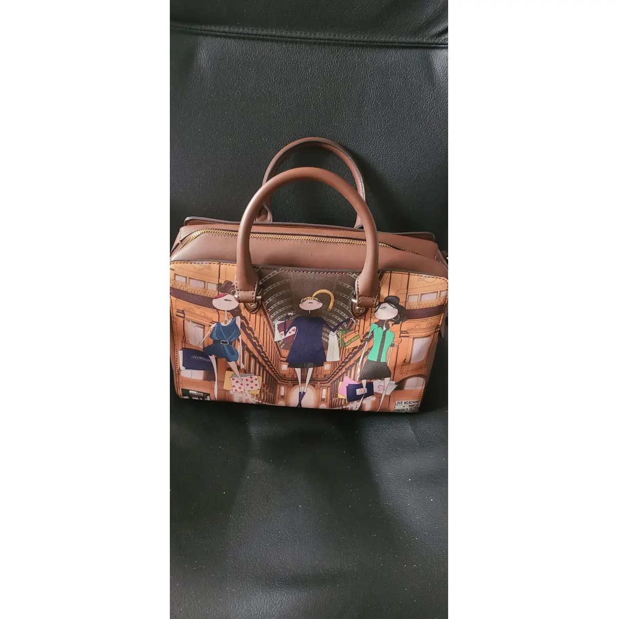 Buy Moschino Love Leather handbag online