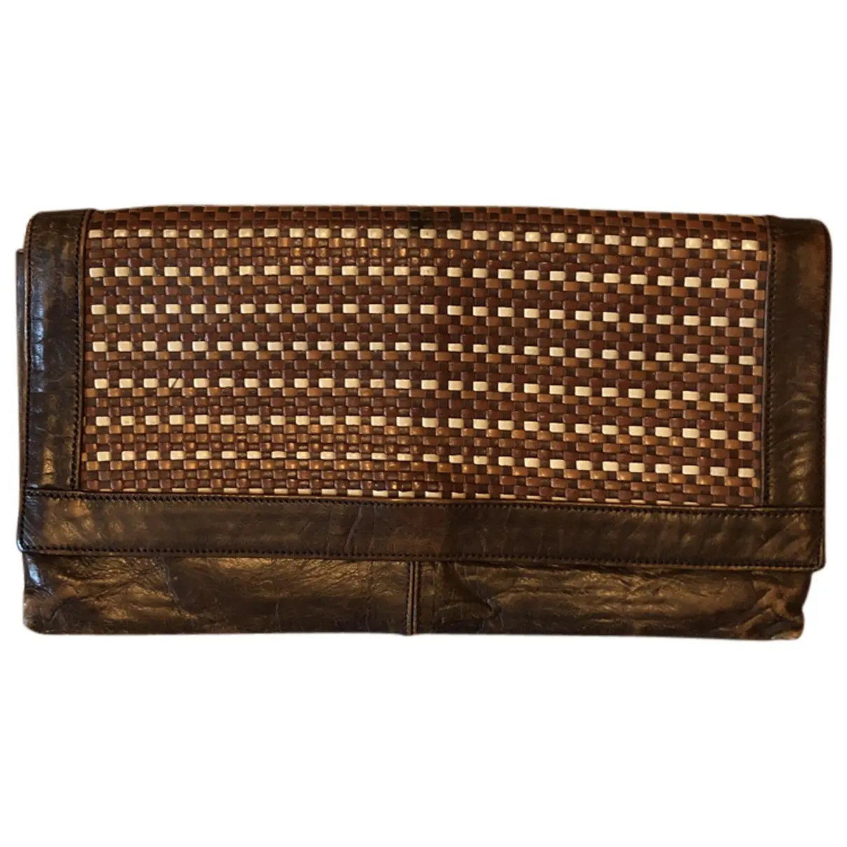 Leather clutch bag Mulberry - Vintage