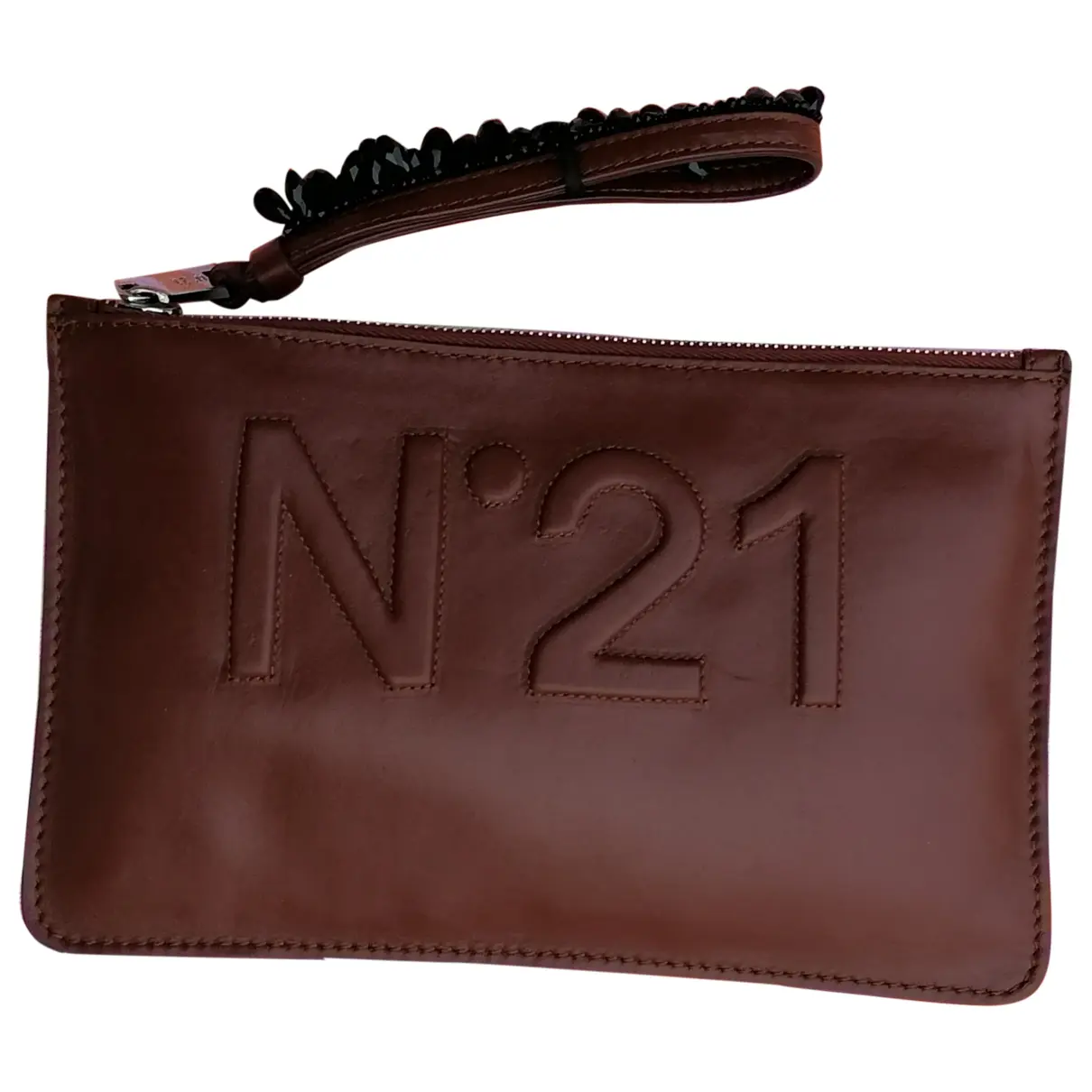 Leather clutch bag N°21