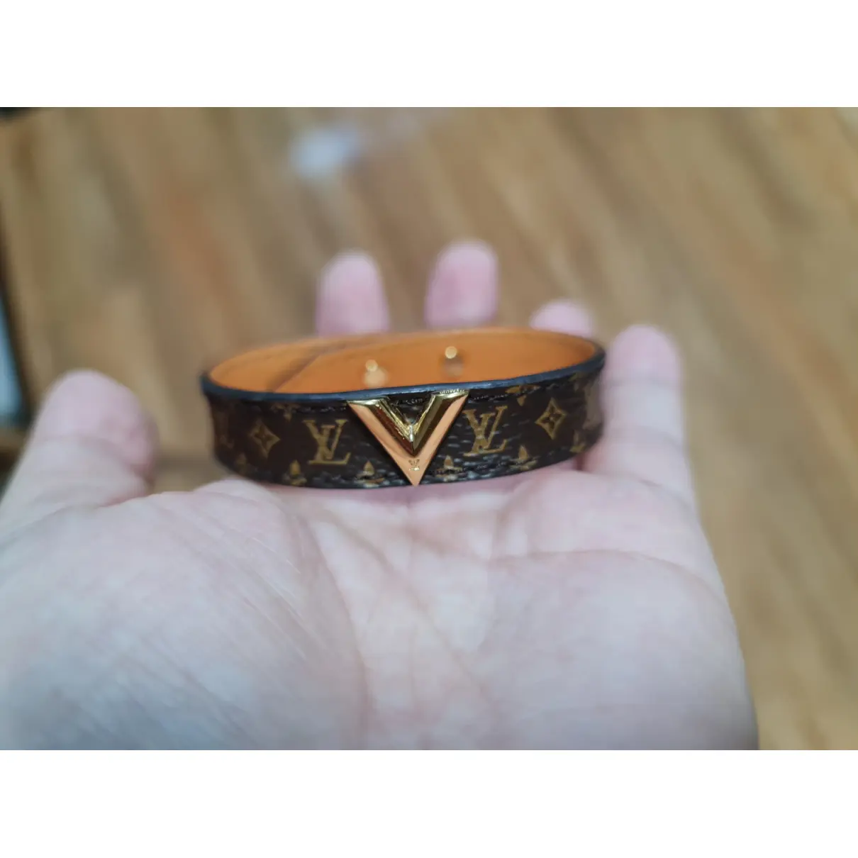 Nanogram leather bracelet Louis Vuitton