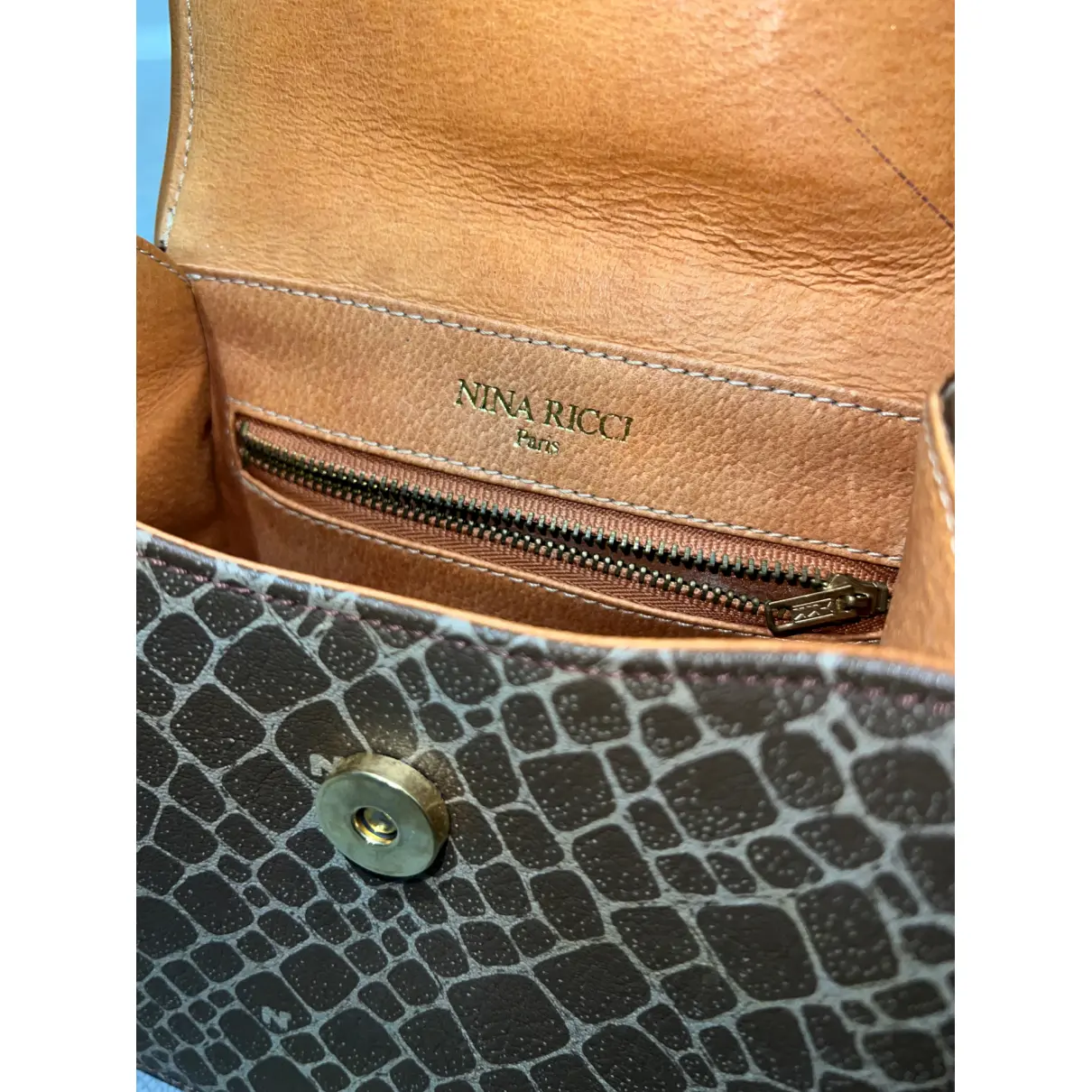 Buy Nina Ricci Leather crossbody bag online - Vintage