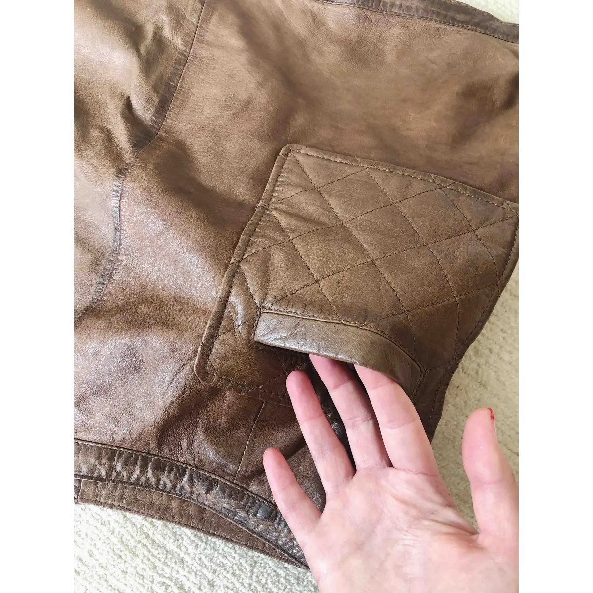 Leather mini skirt Nomos