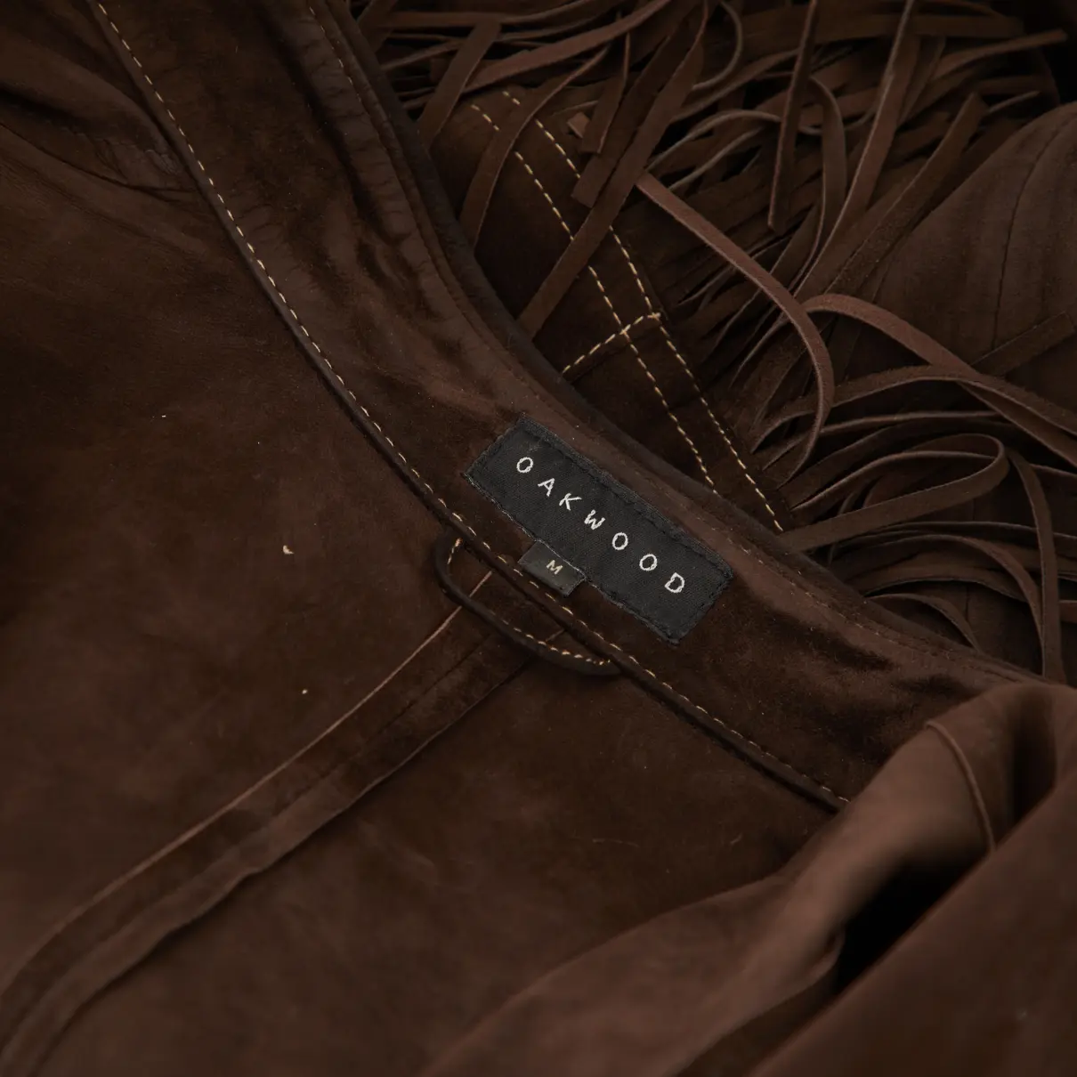 Leather coat Oakwood