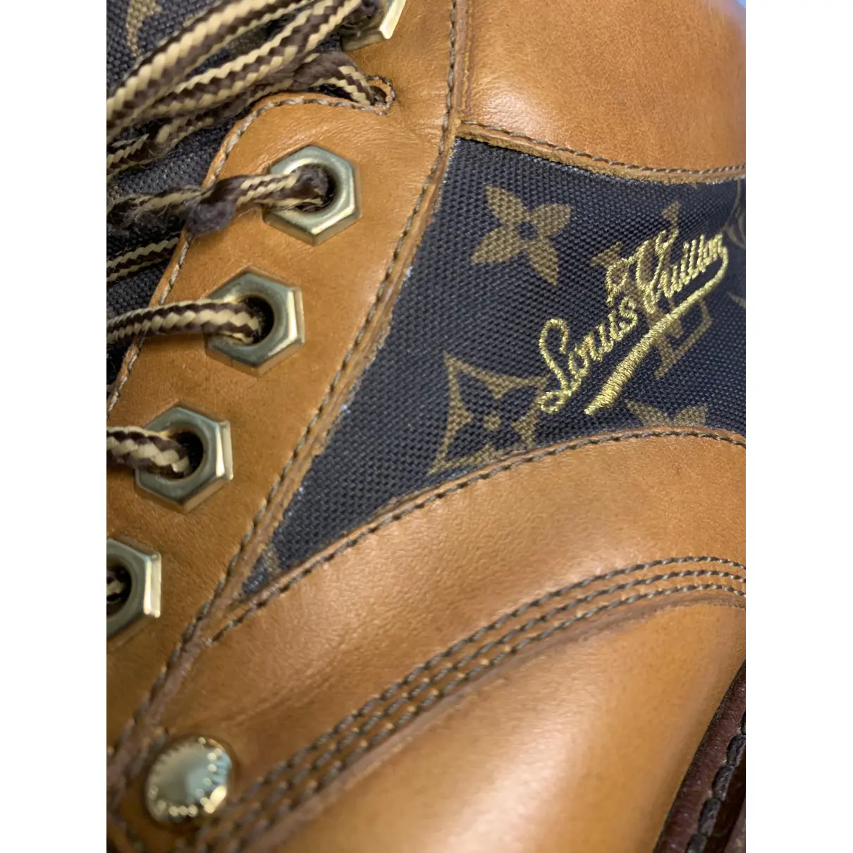 Oberkampf leather boots Louis Vuitton