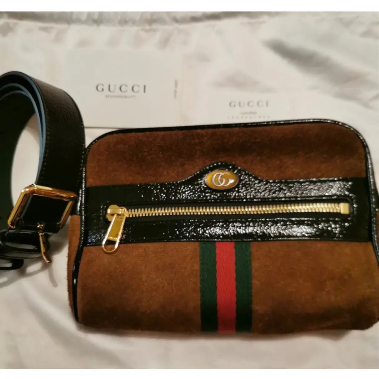 Buy Gucci Ophidia Zip leather handbag online