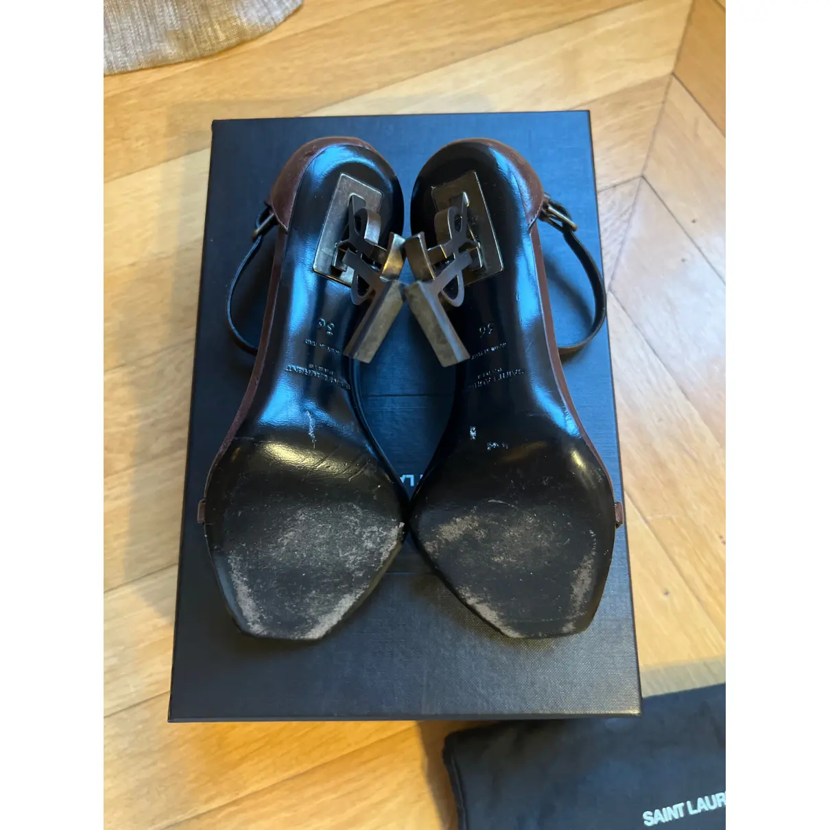 Opyum leather sandals Saint Laurent