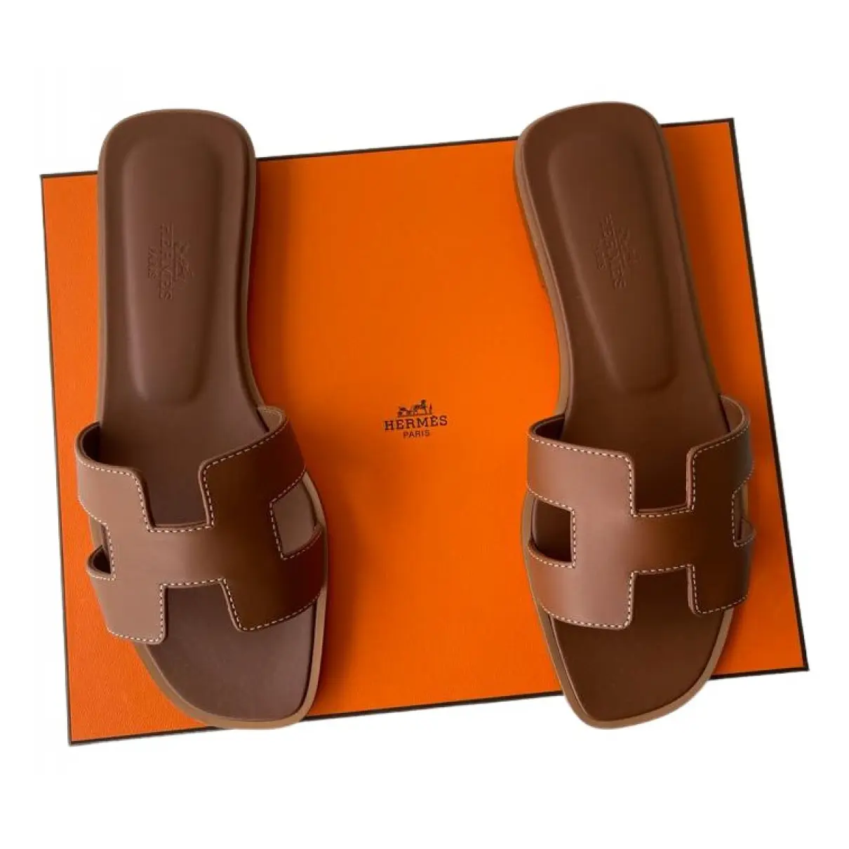 Oran leather mules Hermès