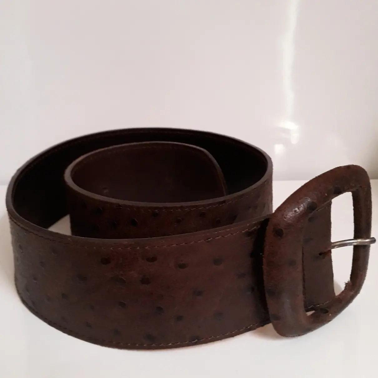 Leather belt Orciani