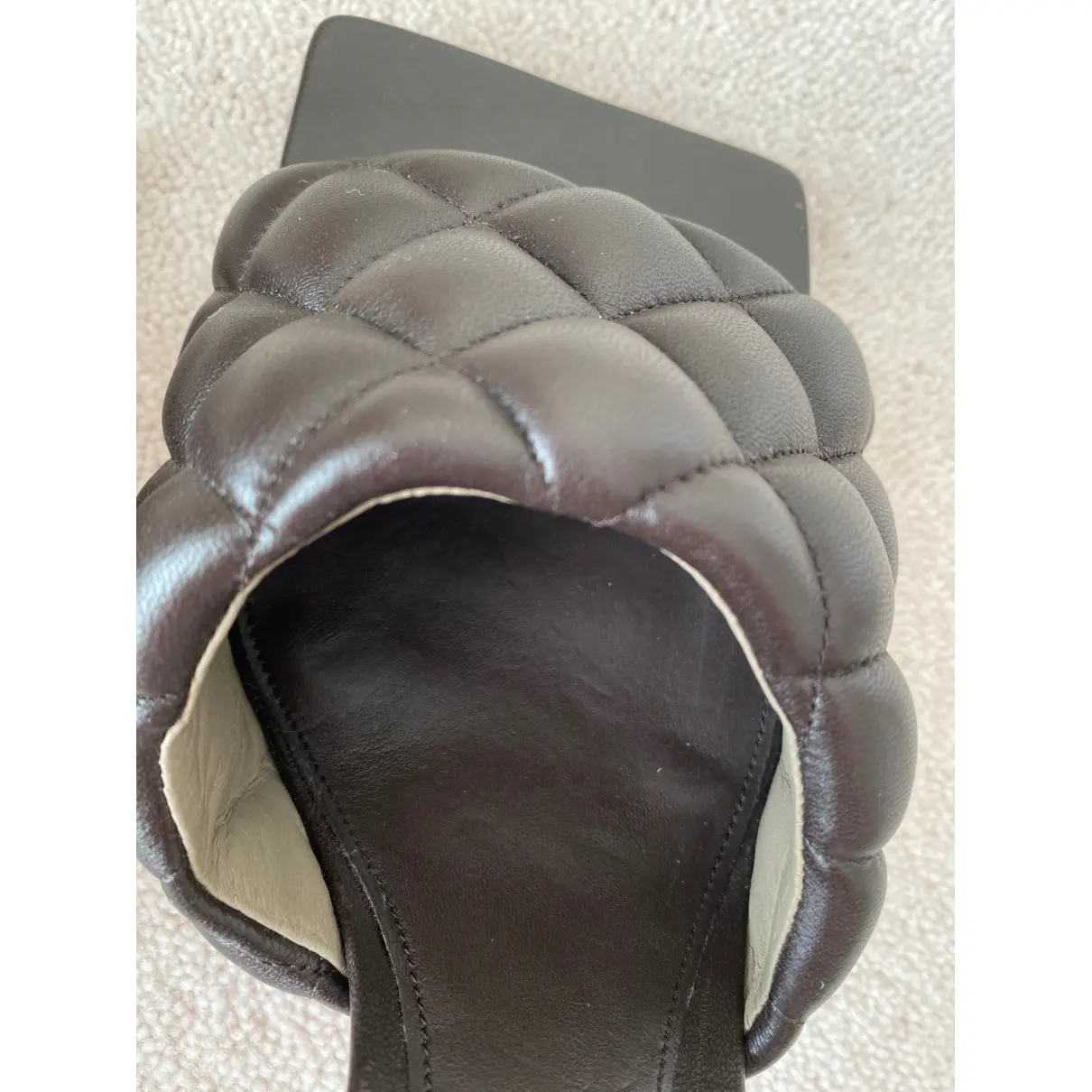 Padded leather sandal Bottega Veneta