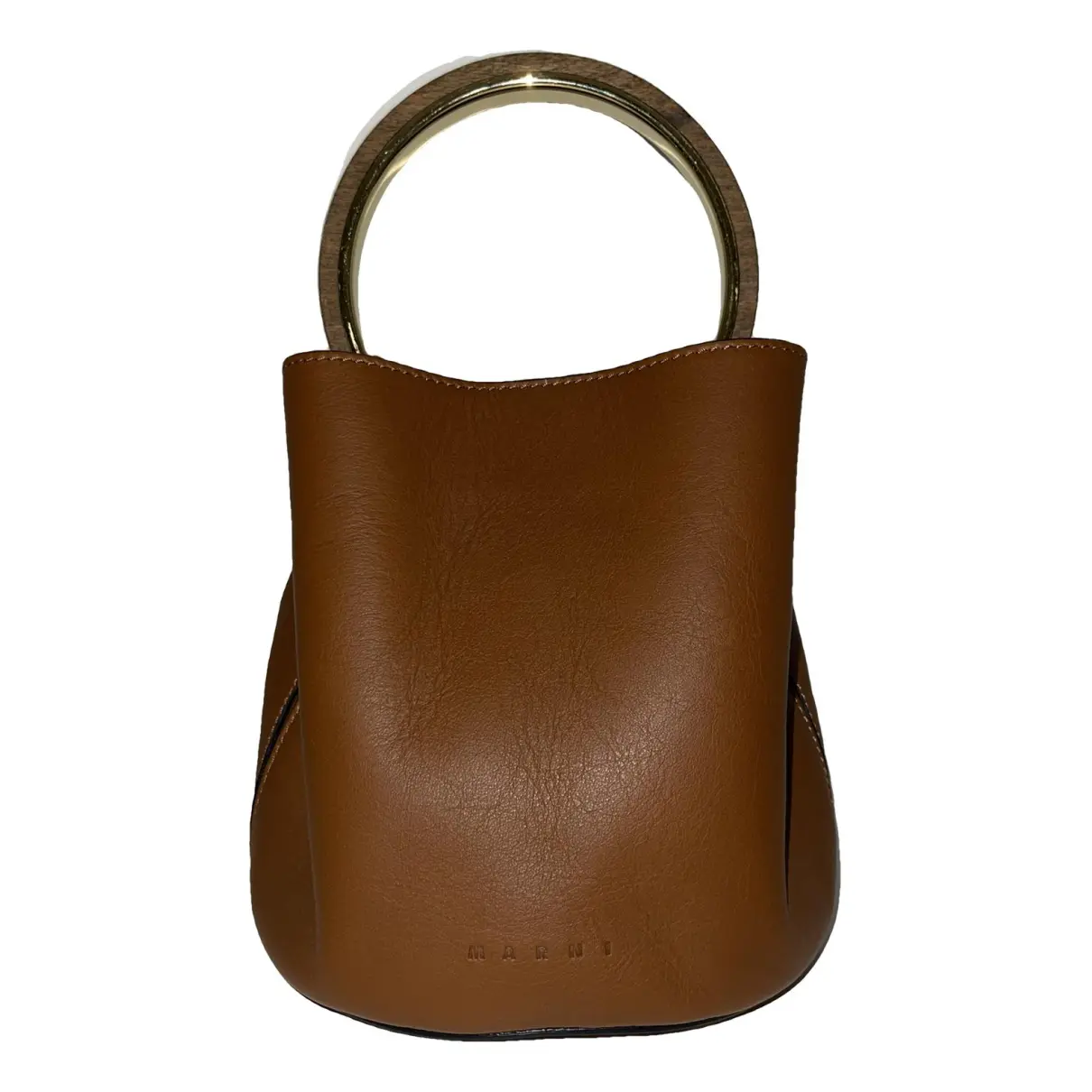 Pannier leather handbag