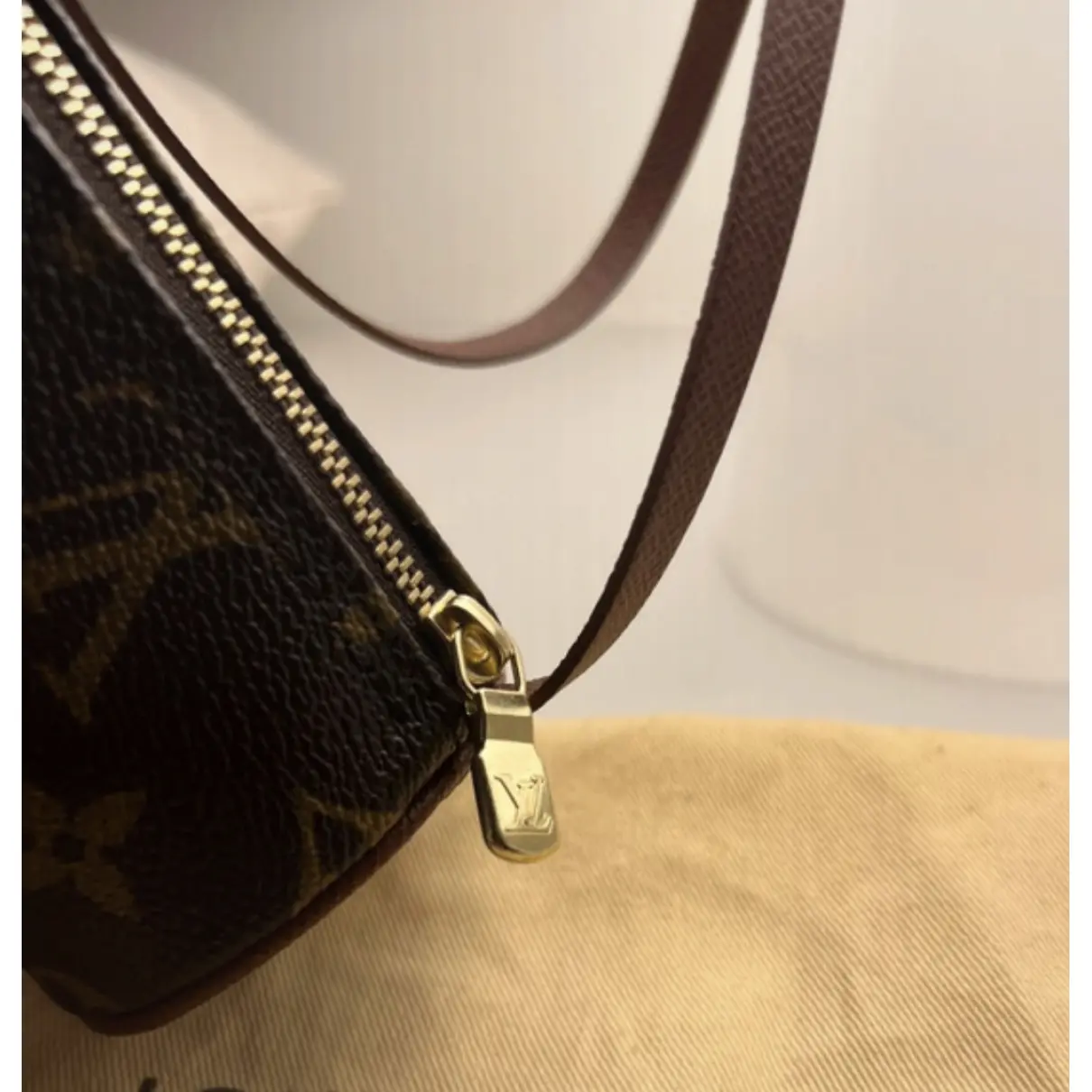 Papillon BB leather handbag Louis Vuitton - Vintage