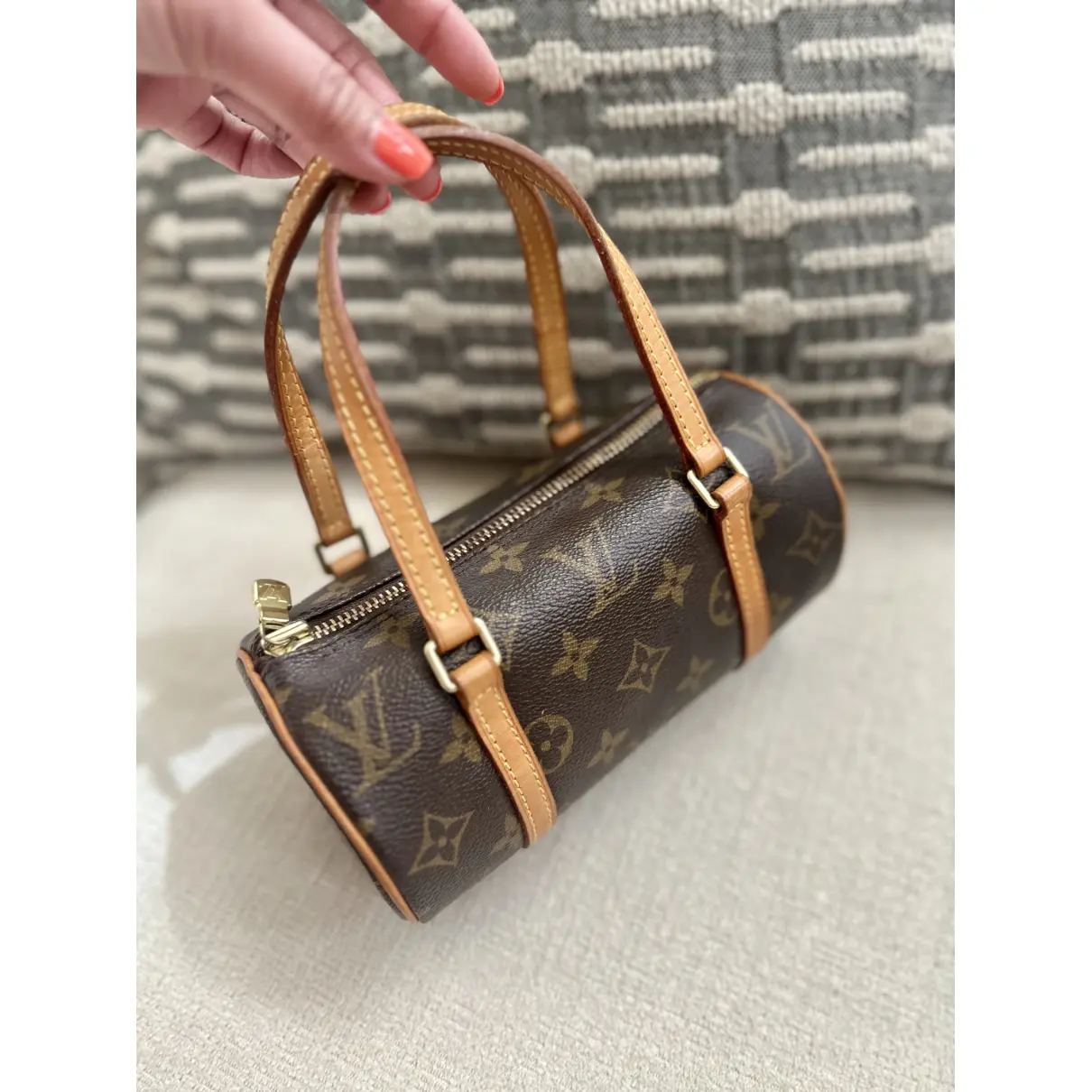 Papillon BB leather mini bag Louis Vuitton - Vintage