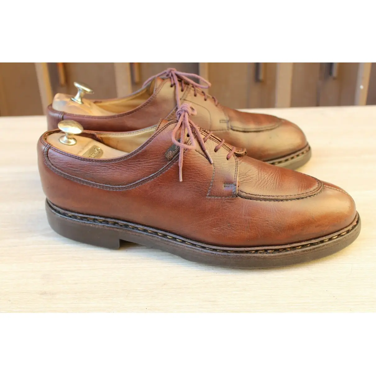 Leather lace ups Paraboot - Vintage