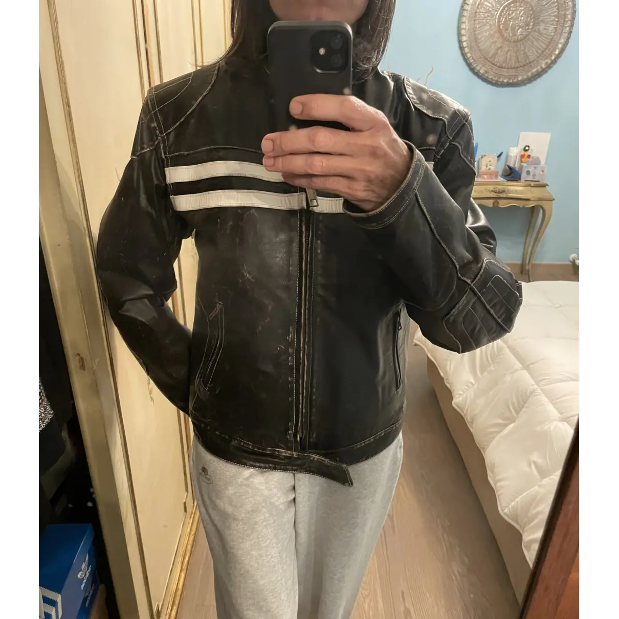 Leather jacket Parosh