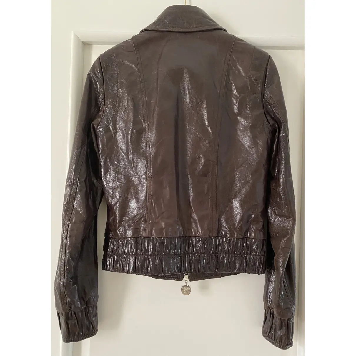 Buy Patrizia Pepe Leather biker jacket online