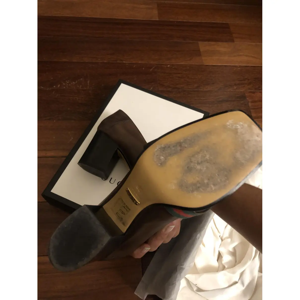 Peyton leather heels Gucci