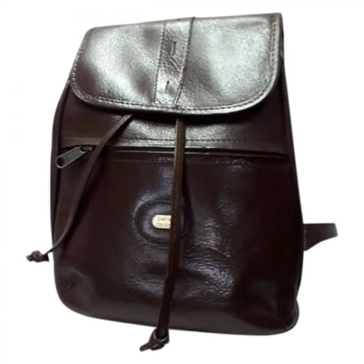 Leather backpack Pierre Cardin
