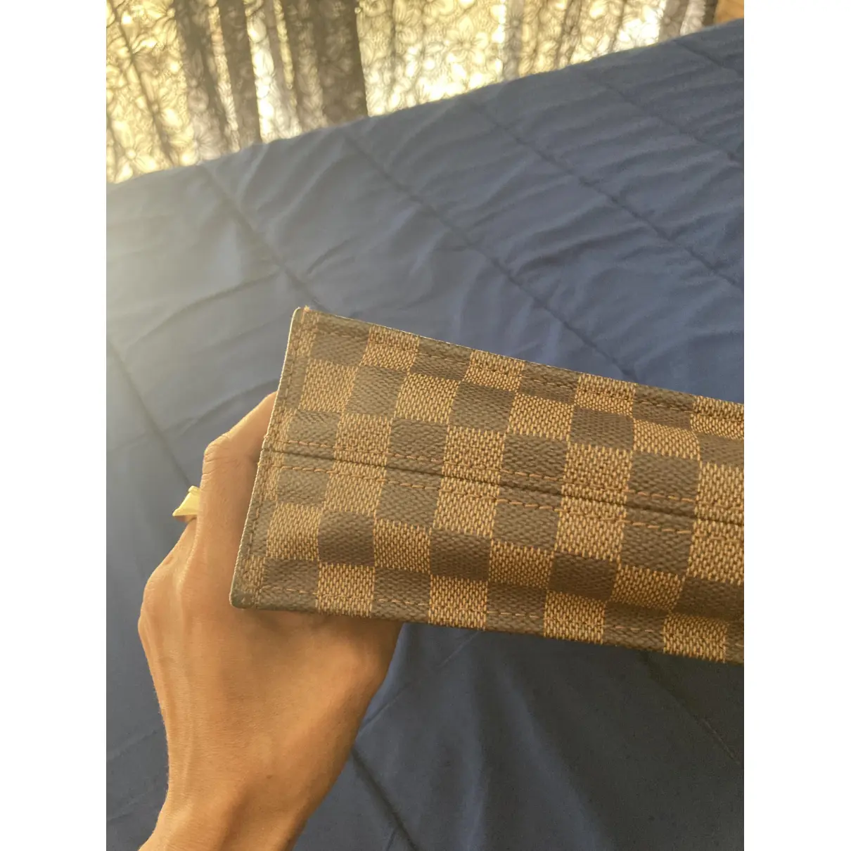 Plat leather handbag Louis Vuitton