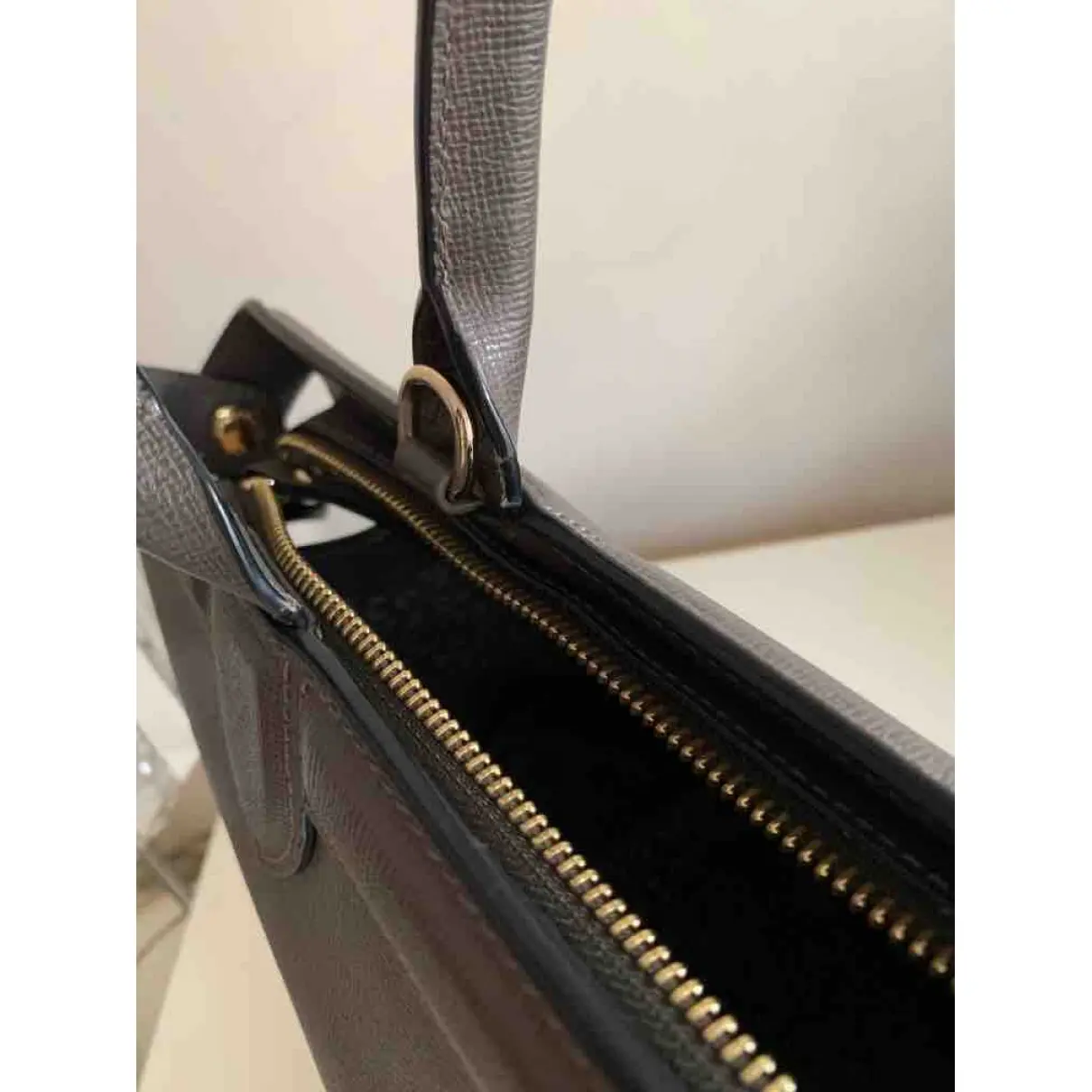 Pliage leather satchel Longchamp