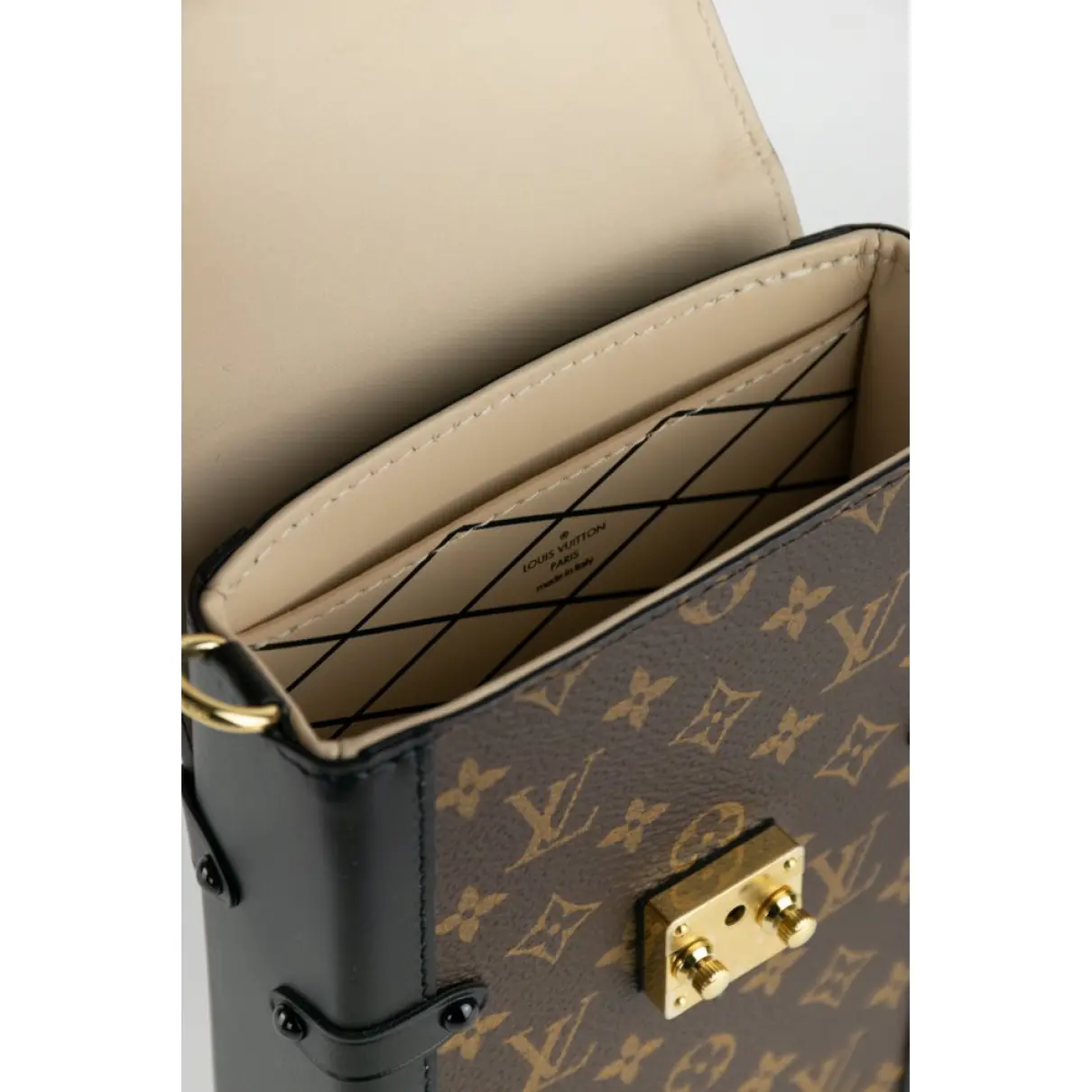 Buy Louis Vuitton Pochette Trunk Verticale leather crossbody bag online