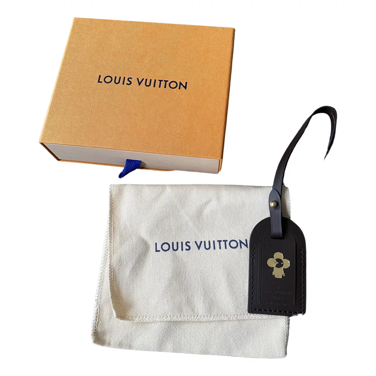 Porte adresse leather key ring Louis Vuitton