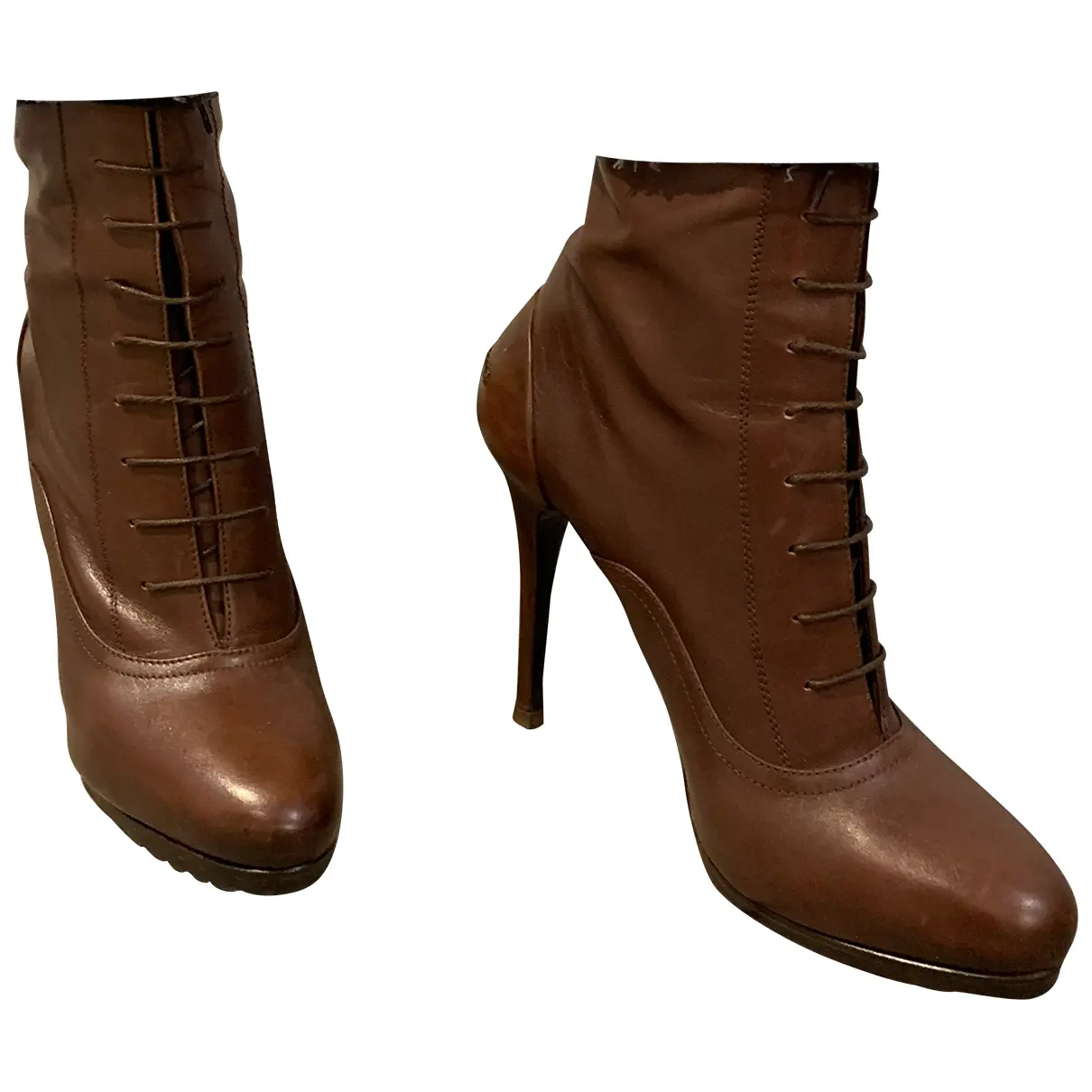 Leather lace up boots Ralph Lauren Collection