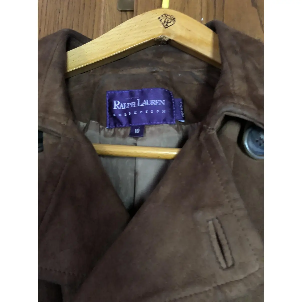 Buy Ralph Lauren Collection Leather biker jacket online