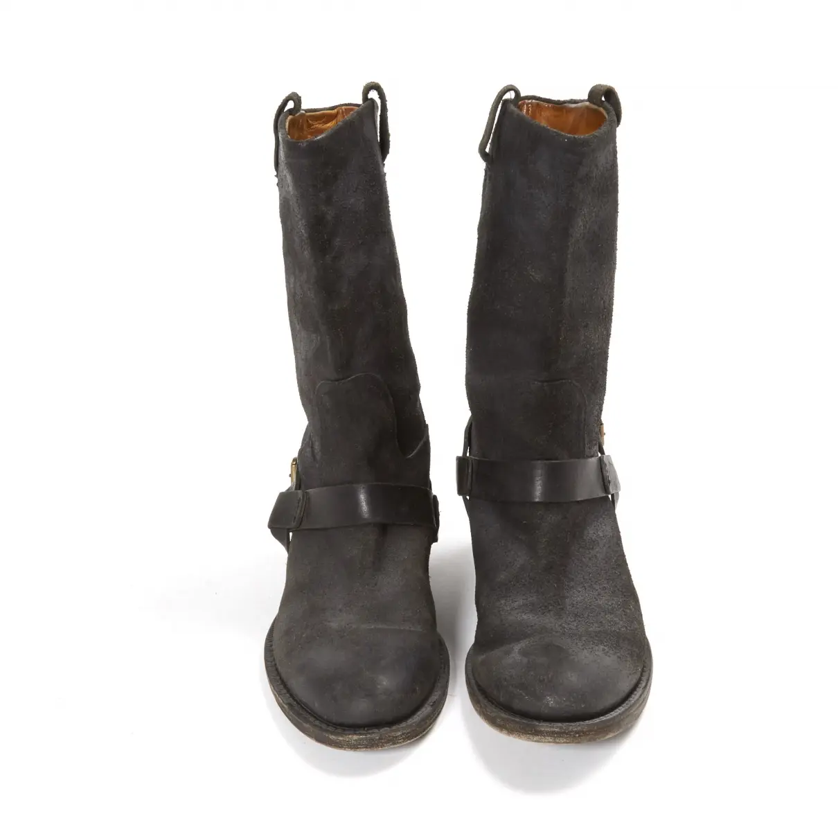 Buy Ralph Lauren Collection Leather biker boots online
